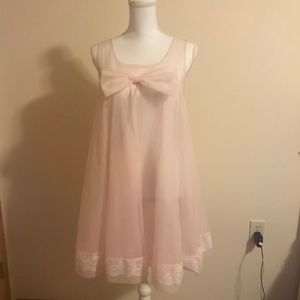 Vintage Perry Small Blush Pink Babydoll Nightgown